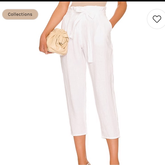 L'AGENCE Heather Paperbag Pant in Blanc 23 New SOLD OUT!!! - Picture 2 of 12